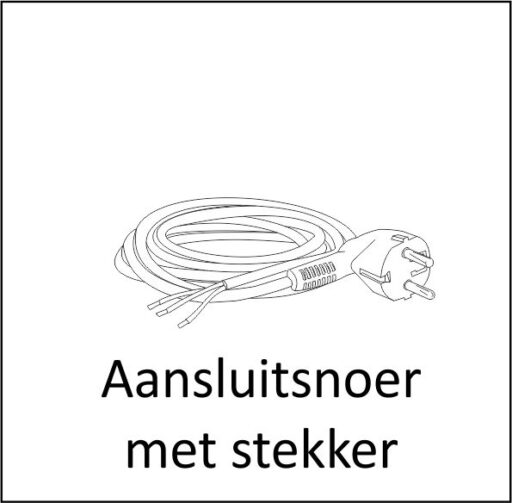 Aansluitsnoer met aangegoten stekker