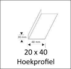20 x 40 Hoekprofiel